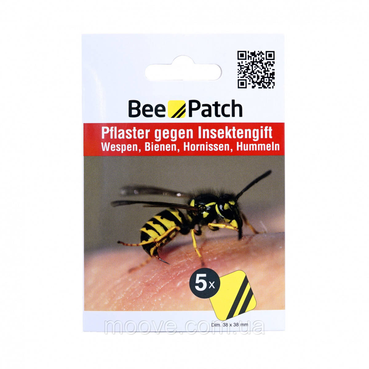 Bee-Patch Пластир Bee-Patch від укусів бджіл та ос, фото 1