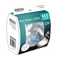 Галогеновая лампа Brevia H3 12V 55W PK22s Max Power +100% S