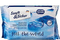 Sanft & Sicher Feuchtes Toilettenpapier Feel the World влажная туалетная бумага 50 шт.