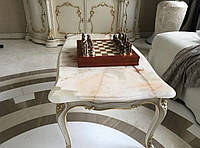 Стол под индивидуальный заказ из мрамора | Стол каменная столешница | Столы для улицы
