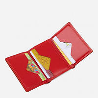 Красный маленький кошелёк женский из кожи Grande Pelle 504660 хорошее качество