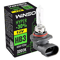 Галогеновая лампа Winso HB3 12V 65W P20d HYPER +30%