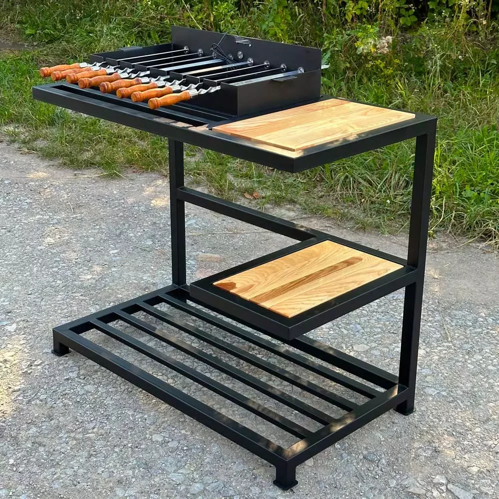 Автомангал "Loft" зі столиком та знімною жаровнею на 8 шампурів, фото 1