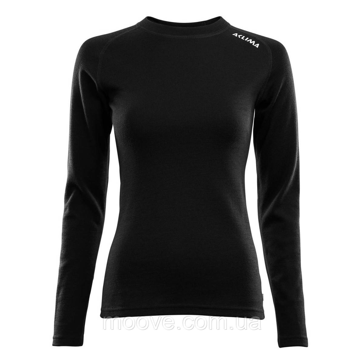 Aclima Термокофта жін. Aclima WarmWool 200 Crew Neck Ws Jet Black L