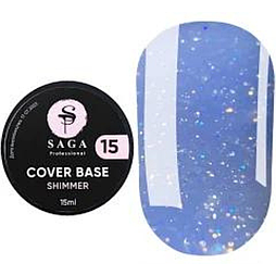 База камуфлююча з шимером Saga Professional Cover Base Shimmer №15, 15мл