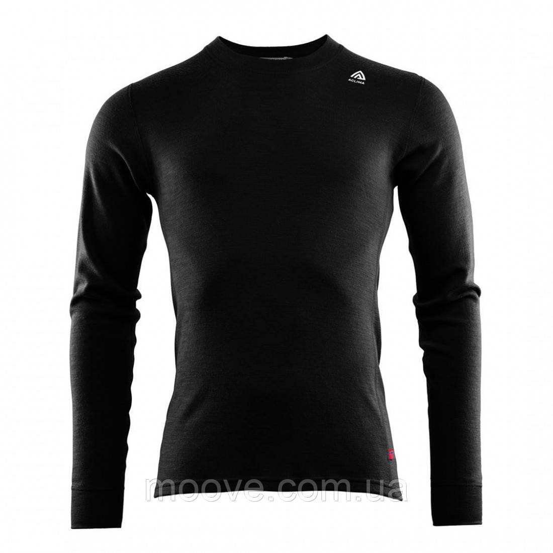Aclima Термокофта чол. Aclima WarmWool 200 Crew Neck Ms Jet Black Xxxl