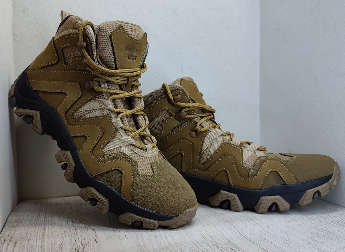 Черевики тактичні осінні Gore Tex, Койот нубук / Cordura 39 40 41 42 43 44 45 46