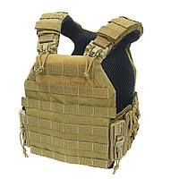 Плитоноска / бронежилет (чехол) с скелетными камербандами Plate Carrier VELMET PERUN 4-20 RB (coyote)