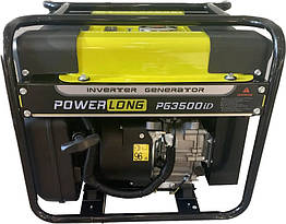 Генератор бензиновий інверторний 3.2/3.5кВт POWERLONG PG3500ID відкритий, ручний пуск