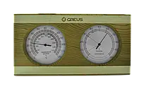 Термогігрометр Greus кедр/сосна 26х14 для лазні