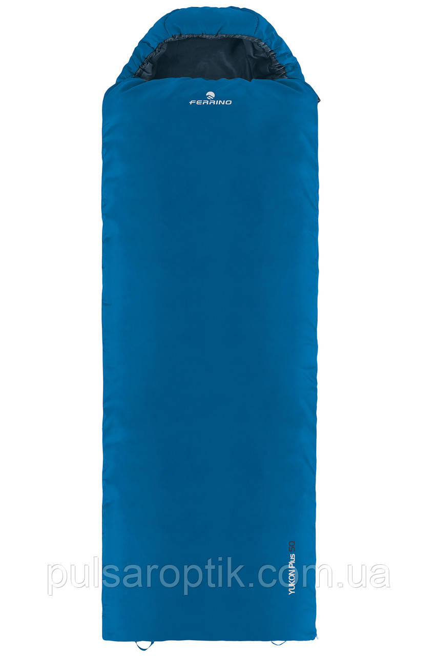 Спальний мішок Ferrino Yukon Plus SQ/+7°C Blue Right (86358NBBD), фото 1