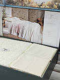 Постільна білизна з велюровим покривалом євро розмір Pupilla Home Sophia Krem, фото 4