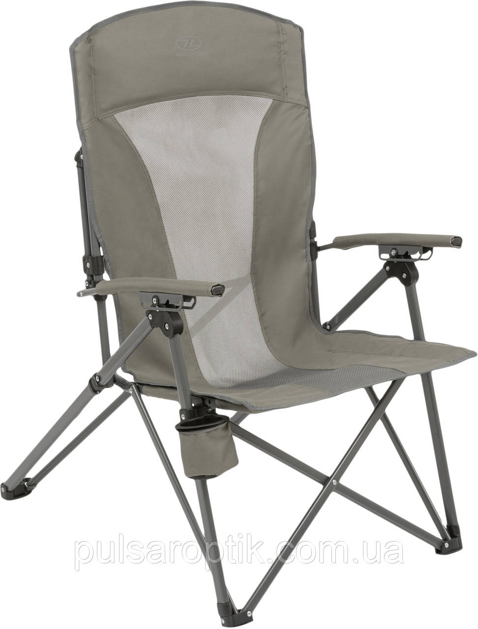 Стілець розкладний Highlander Balvenie Recliner Chair Charcoal (FUR099-CH)(Special Offer)