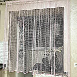 Коротка тюль. Тюль до підвіконня. Стильна тюль на кухню. Кухонні фіранки. Штори на кухню, фото 5