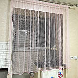 Коротка тюль. Тюль до підвіконня. Стильна тюль на кухню. Кухонні фіранки. Штори на кухню, фото 7