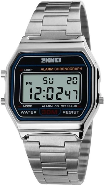 Электронные мужские часы наручные классические водонепроницаемые до 30м с подсветкой циферблата - фото 7 - id-p1931078094