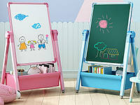 Мольберт дошка двостороння для малювання крейдою та маркерами. Магнітна та маркерна дошка!