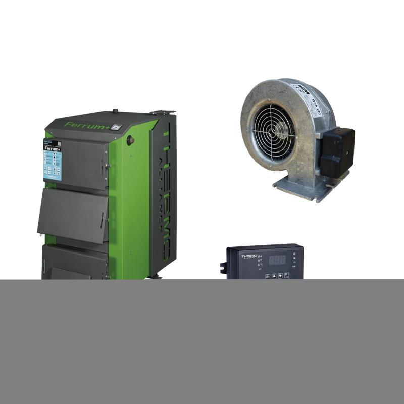 Thermo Alliance Ferrum Plus V 3.0 Котел твердопаливний сталевий FSF+ 26 + Вентилятор котла до 40 кВт, "M Plus, фото 1