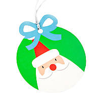 Бирка-открытка для новогодних подарков Santa Claus
