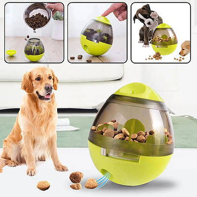 Іграшка-годівниця для собак і кішок Sunroz Eating AC-99 шар диспенсер з отвором для їжі 207103