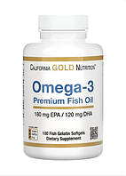 California Gold Nutrition Омега 3 2200 мг Omega 3 Premium Fish Oil 100 капс