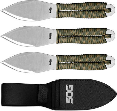 Набір ножів для метання SOG Fling, Satin, фото 1
