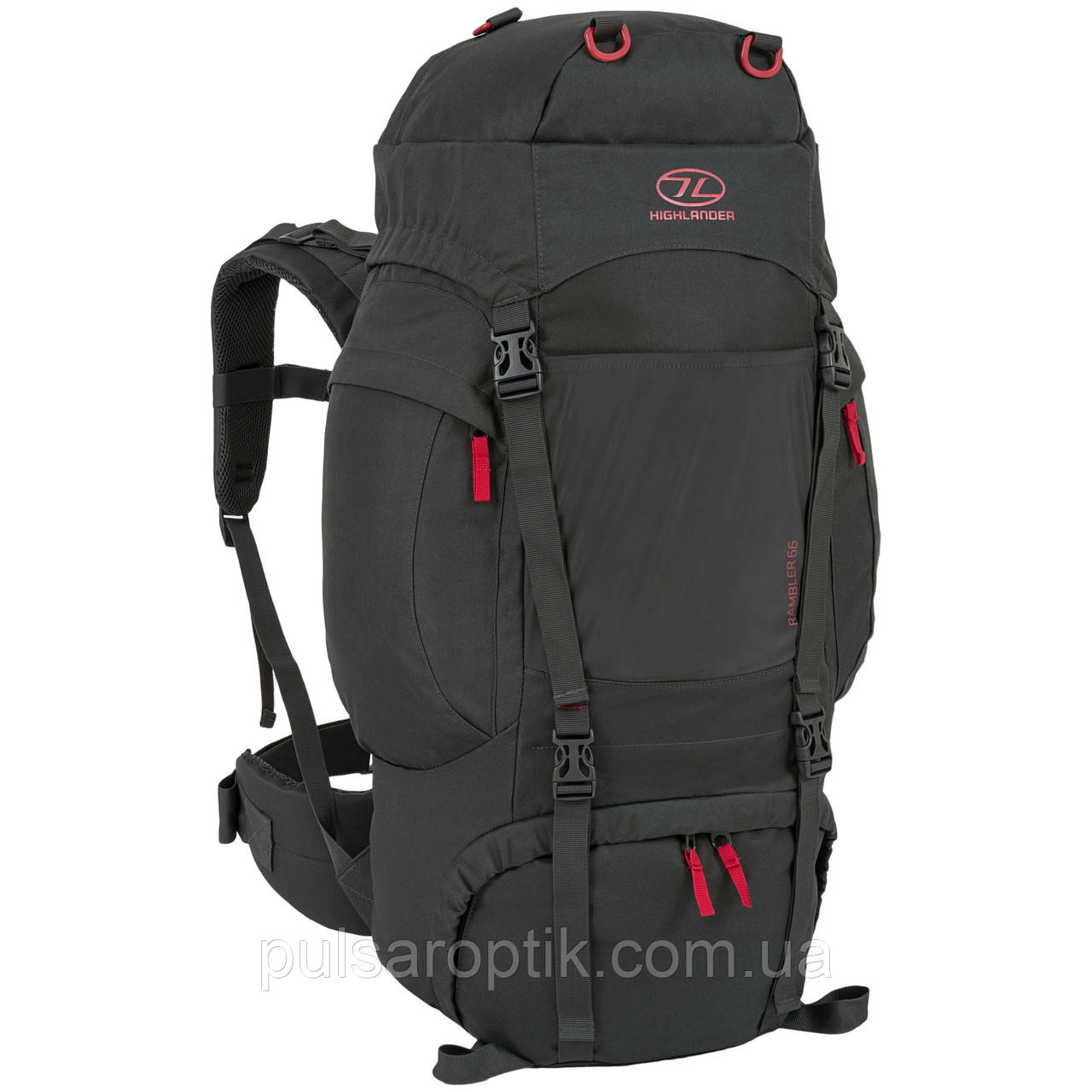 Рюкзак туристичний Highlander Rambler 66 Charcoal (RAM066-CH), фото 1