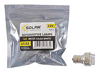 LED автолампа Solar 12V S25 BA15s 12leds white 2шт