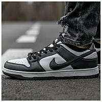 Мужские / женские кроссовки Nike SB Dunk Low White Black, унисекс черно-белые кожаные кроссовки найк сб данк