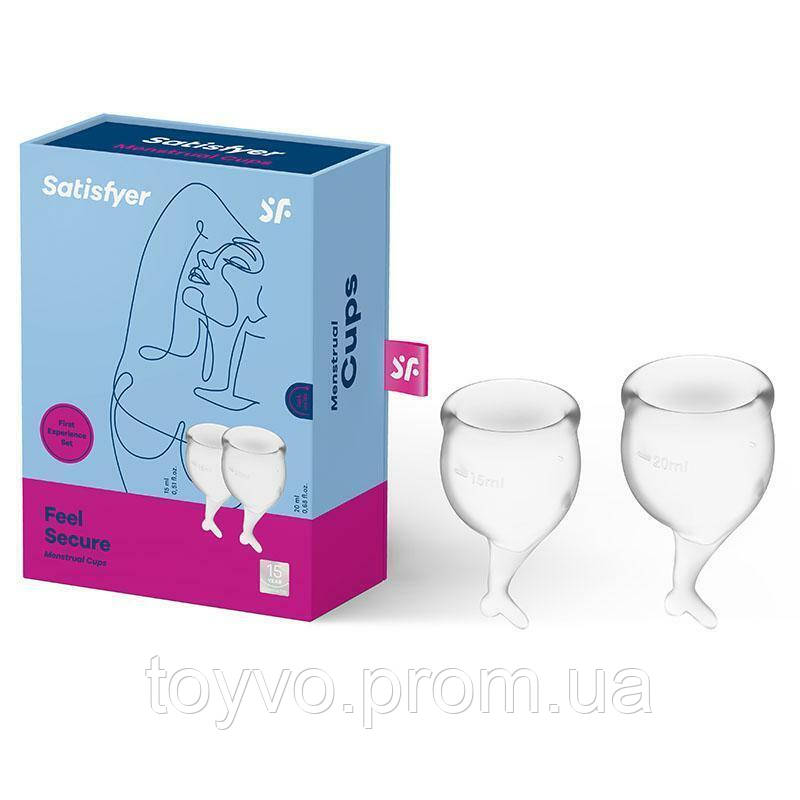 Менструальні чаші Satisfyer Feel Secure Menstrual Cup (Transparent)