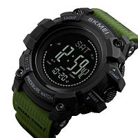 Электронные мужские часы с Компасом Skmei 1358AG Army Green Smart Watch Compass -