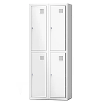 Металлический шкаф для одежды крашенный Шом 300/2/4 четырехдверный ширина 600 мм (Emby-ТМ)