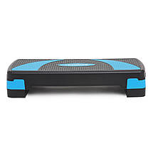 Степ-платформа 3-ступенева Cornix 78 х 29 х 10-20 см XR-0186 Black/Blue Poland, фото 4