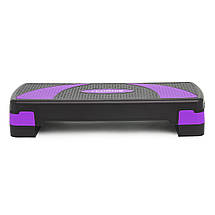 Степ-платформа 3-ступенева Cornix 78 х 29 х 10-20 см XR-0183 Black/Purple Poland, фото 4
