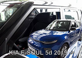 Дефлектори вікон (вітровики) KIA E-SOUL 5D 2019->