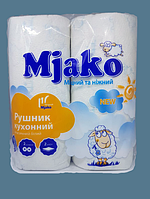 Бумажные полотенца "Mjako" 2 рулона в упаковке (9 уп/мішок)