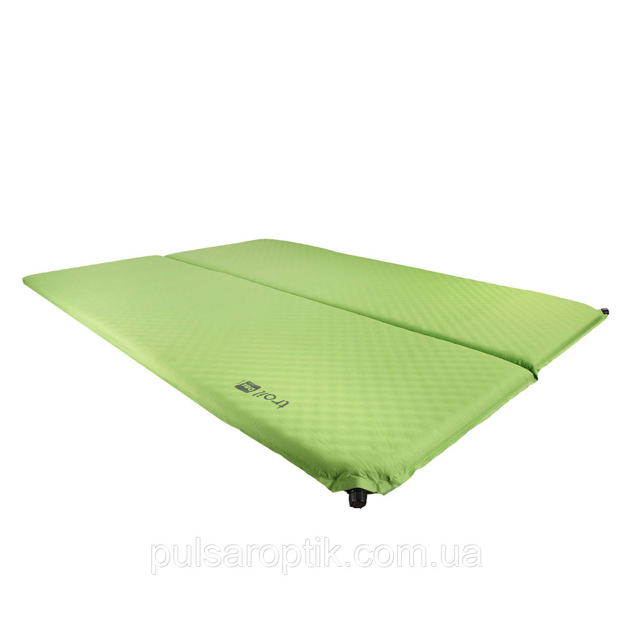 Килимок туристичний Highlander Trail Double Self Inflate Green, фото 1