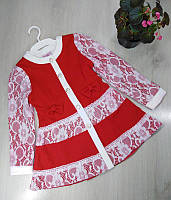 Ошатне червоне плаття для дівчаток