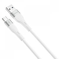 Кабель Micro USB 1m (2.4A) | Proove Light Silicone white - Шнур Мікро Юсб для заряджання