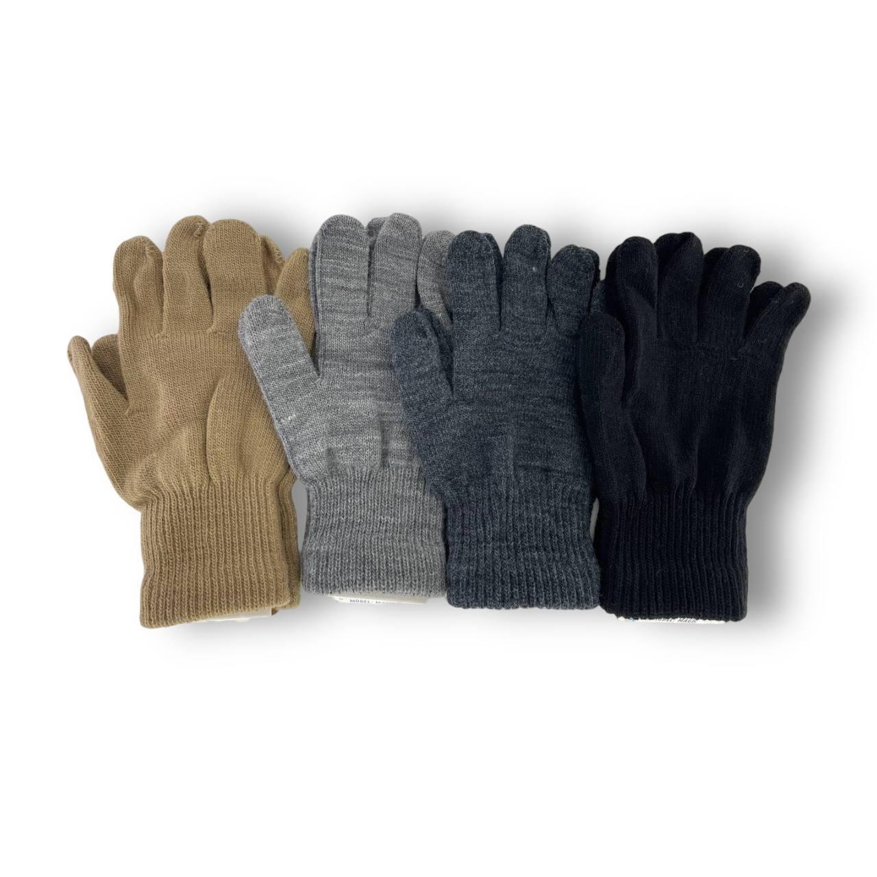 ОПТ Дитячі рукавиці утеплені для хлопчика, р. 18 (9-10 років), виробник Польща (12 шт./набір), фото 1