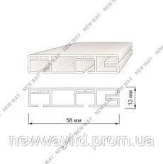 Профіль карниз стельовий 2-х полосний 1,5м  2,5м  3,0м  3,5м