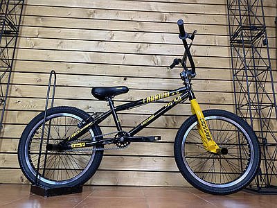 Трюковий велосипед CrossRide Phantom 20 BMX-FRS ST чорно-жовтий