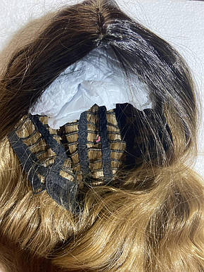 Перука зі штучного волосся, довге світло-русяче волосся з челкою, Amazon, Німеччина, фото 2