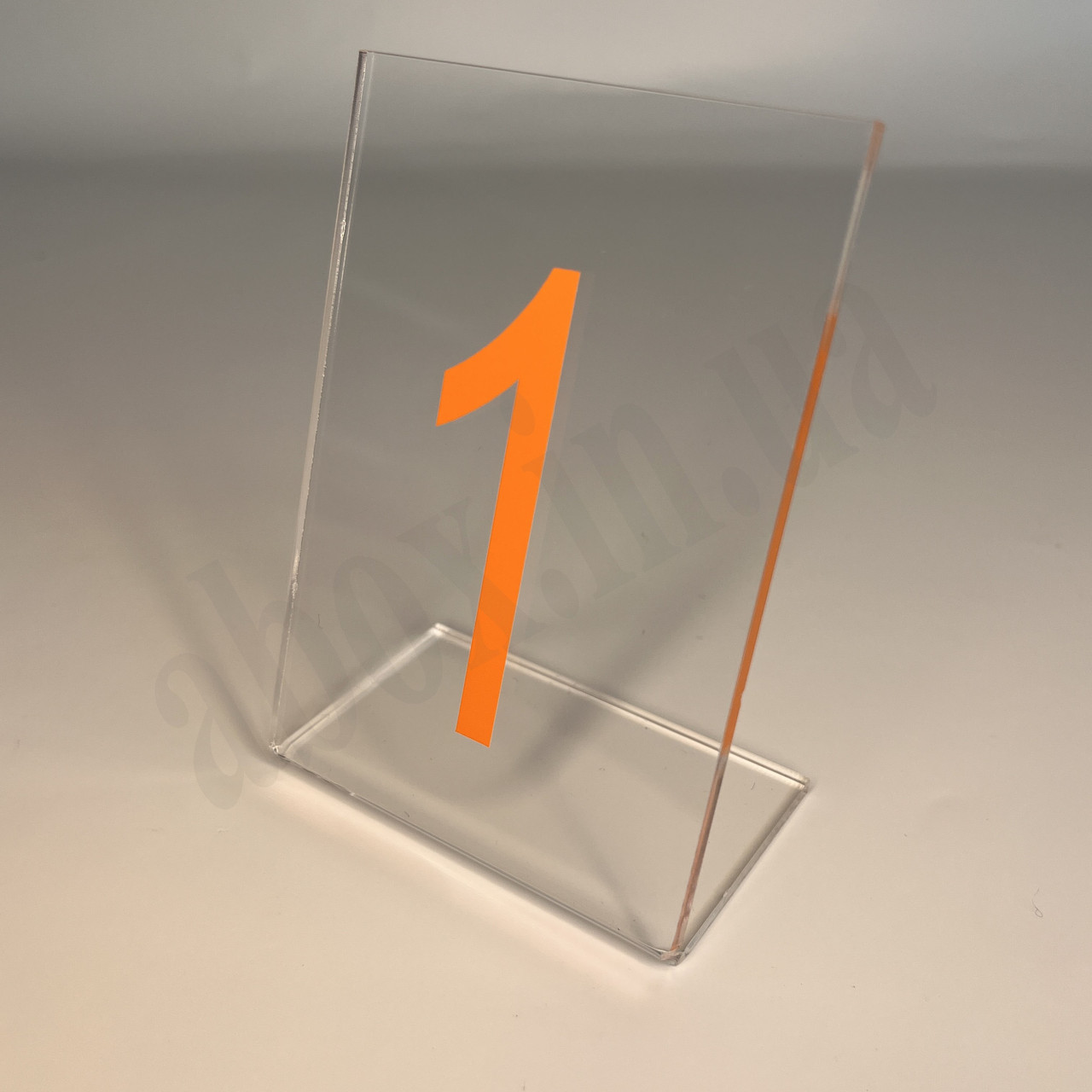 Нумерація столів | Прозора | Помаранчева цифра, фото 1