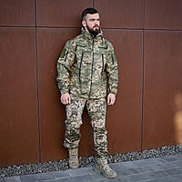 Тактичний костюм піксель софтшел "Grifon Apex"
