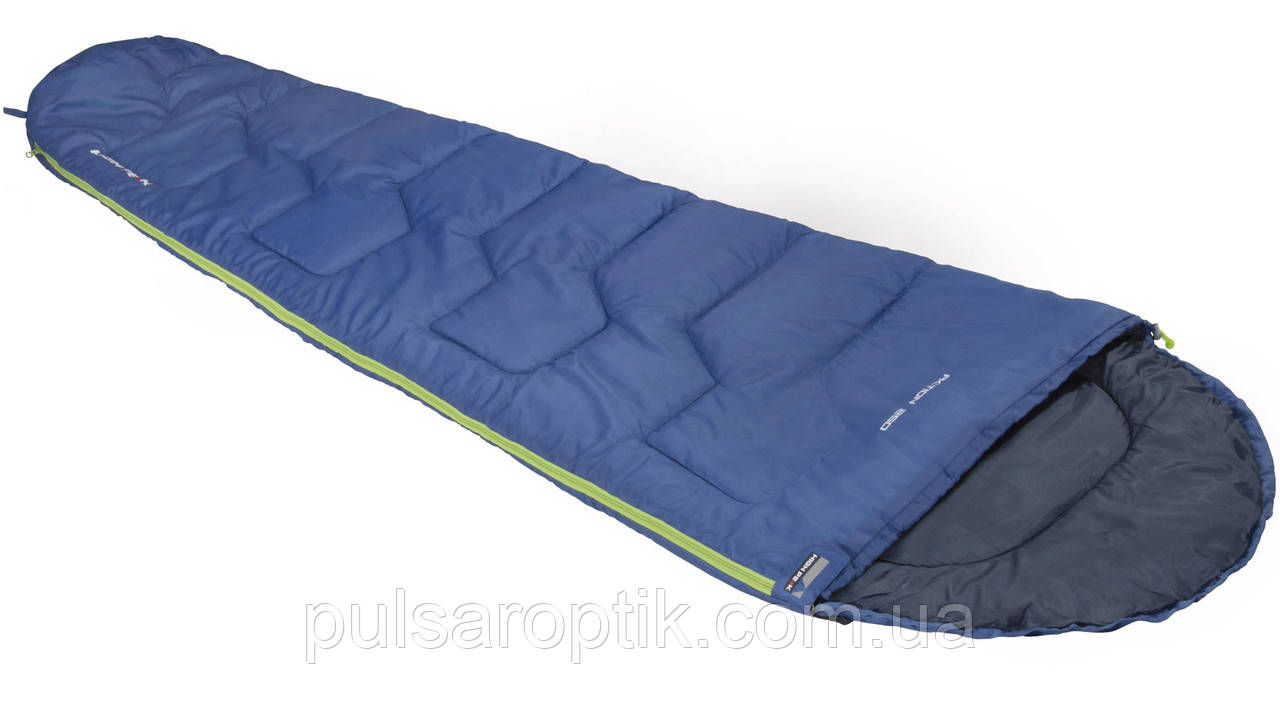 Спальний мішок High Peak Action 250/+5°C Blue/Dark Blue Left (20086)