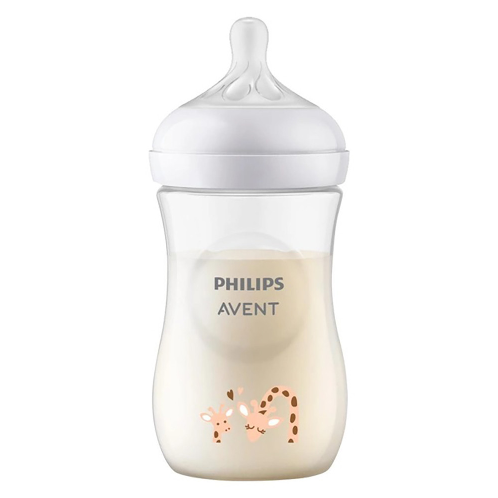 Пляшечка для годування "Жираф" 260 мл Philips Avent Natural 1m+ (8710103989691)