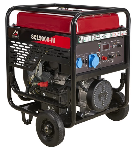 Генератор бензиновий 12 кВт електростартер Vulkan SC15000-III Медапаратура, фото 1