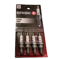 Свеча зажигания (комплект 4штуки) Brisk SUPER L15YC 2101, 2105, 2106, 2107, 2108, 2109, 2110, Таврия
