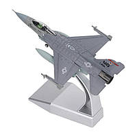 Модель літака винищувача Ф-16, F-16 Eagle метал масштаб 1:100